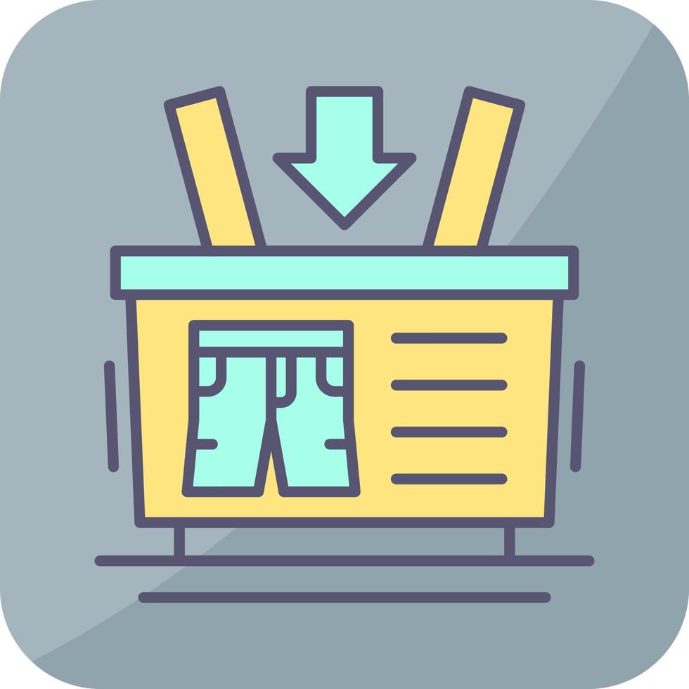 Shopping Basket Vector Icon