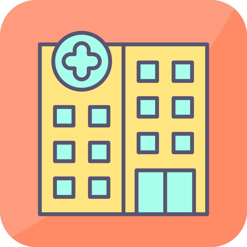 icono de vector de hospital