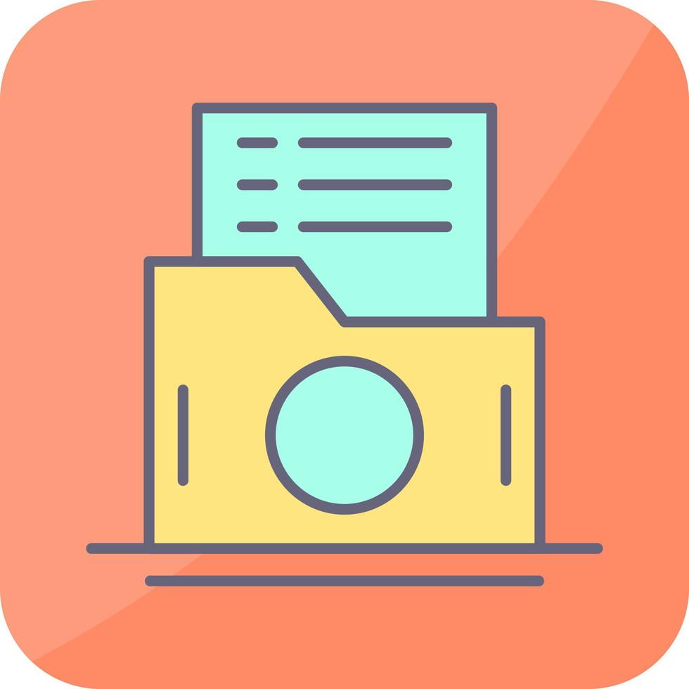 List Folder Vector Icon