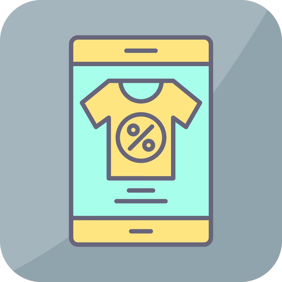 Line filled vector icon