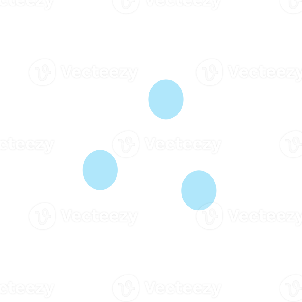 three blue dot for design element png