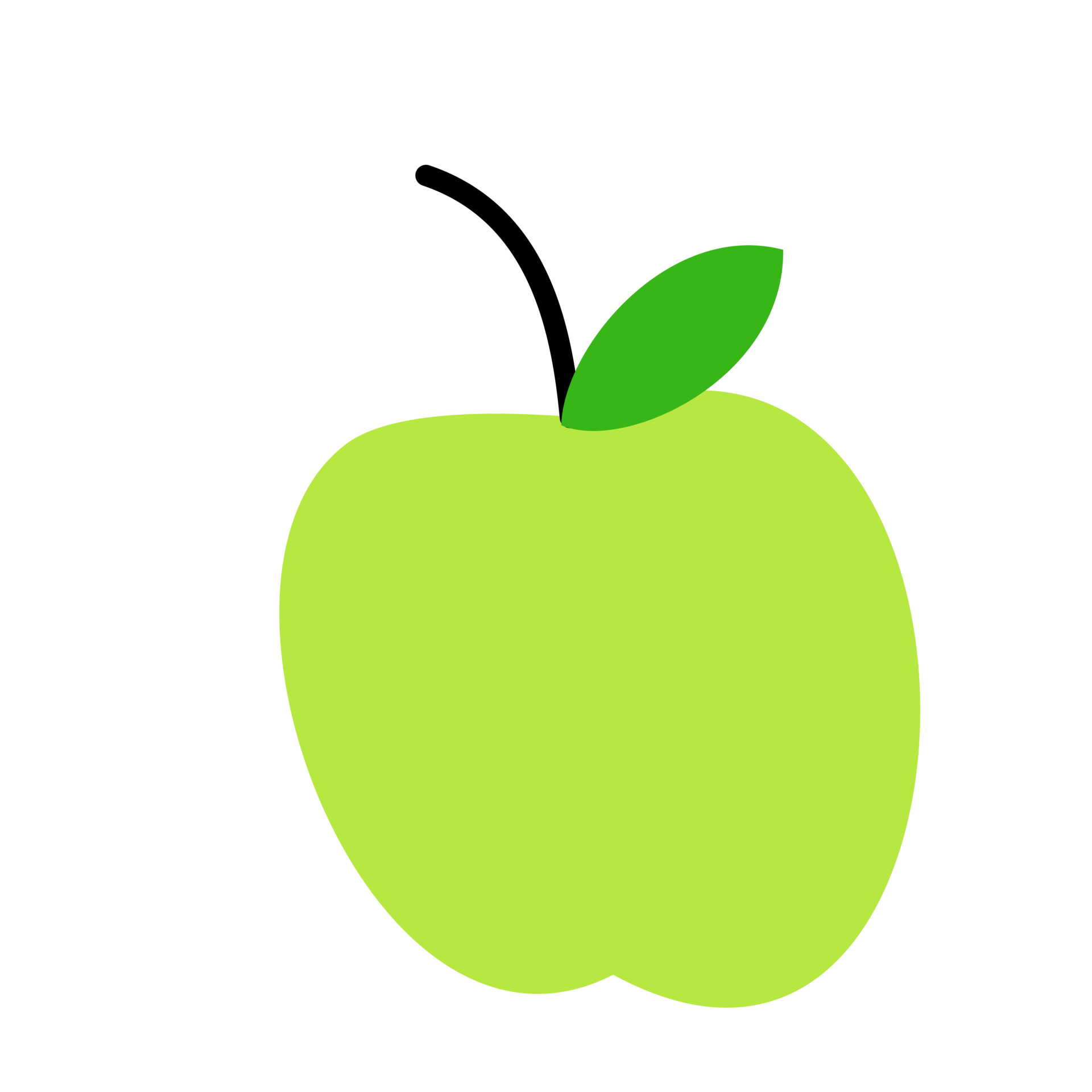 Free simple green apple isolated 18760328 PNG with Transparent Background