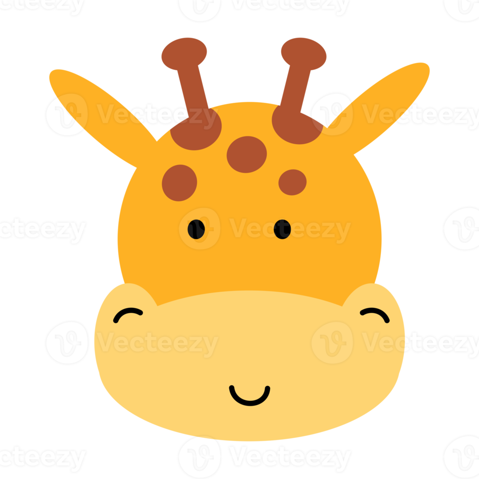 Cartoon Giraffe Clipart Transparent Background Cartoo - vrogue.co