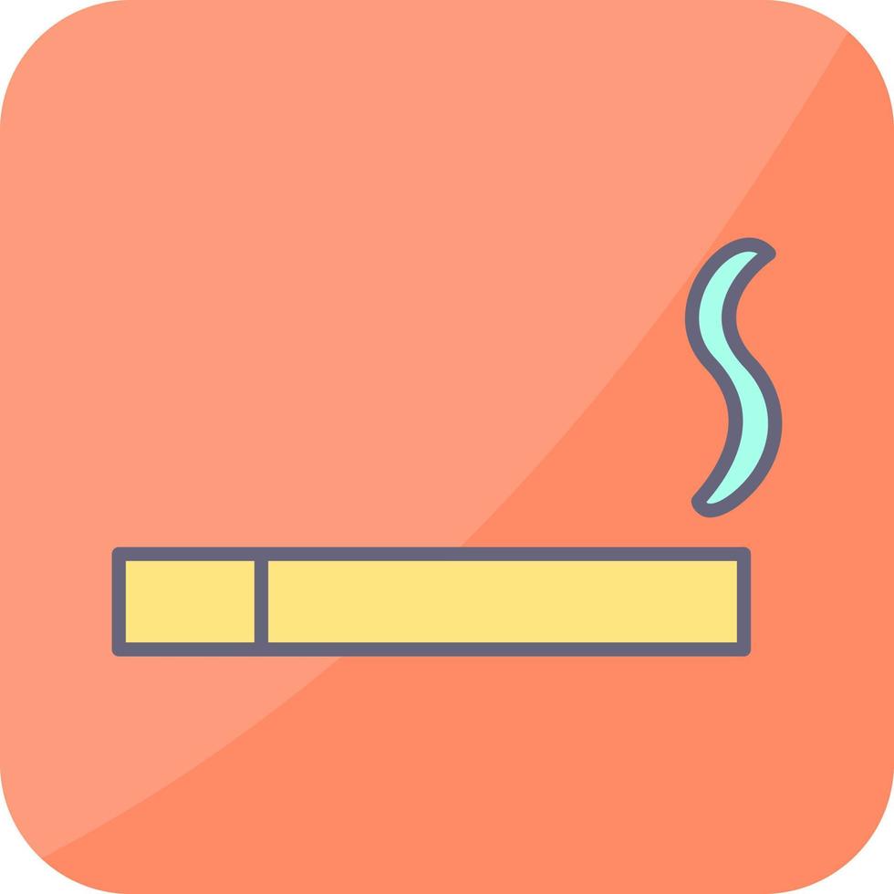 Unique Lit Cigarette Vector Icon