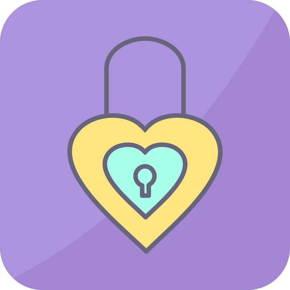 Unique Lock Vector Icon
