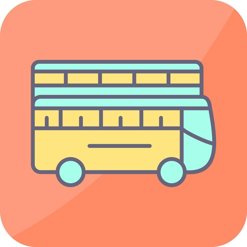 Double Bus Vector Icon