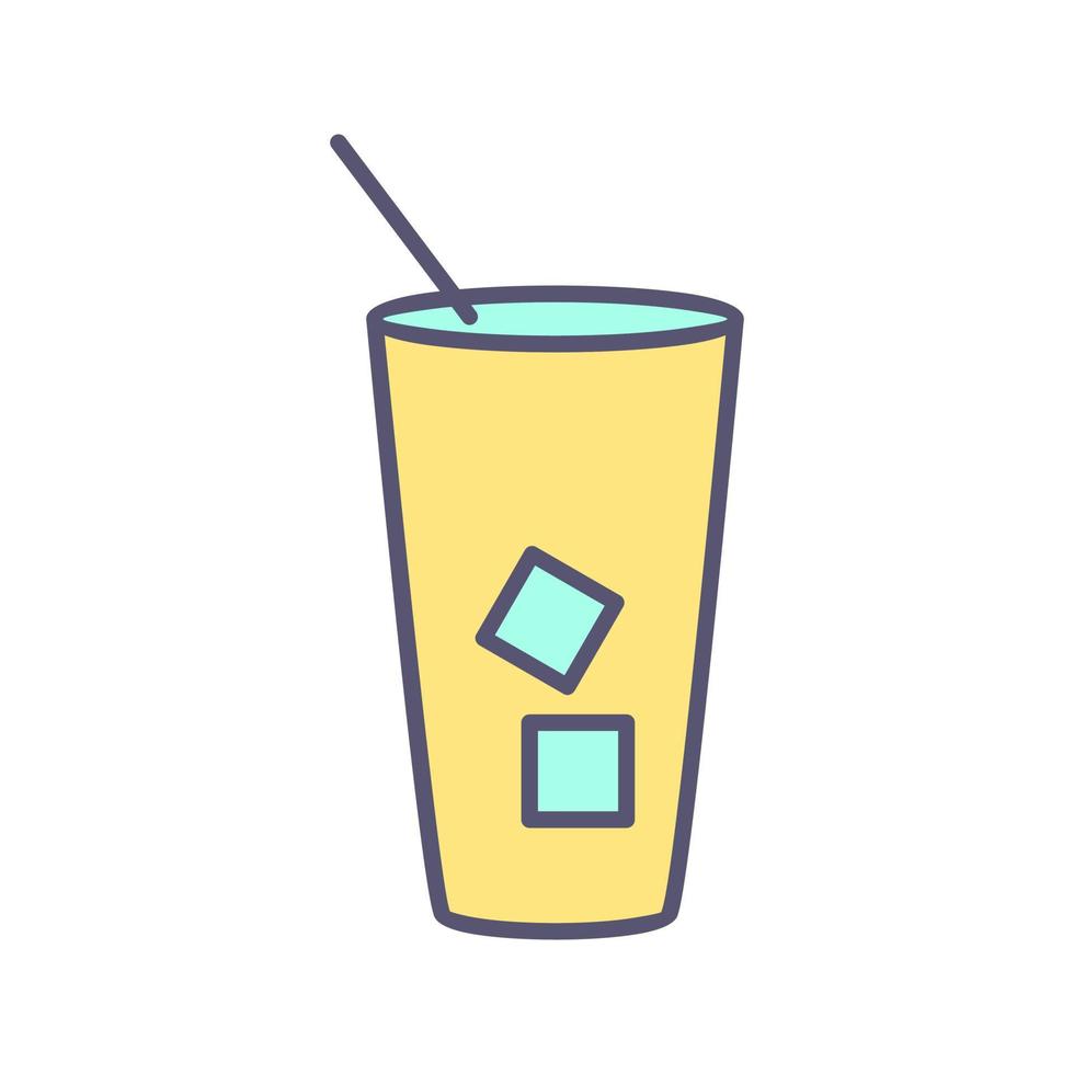 Iced Coffee Vector Icon