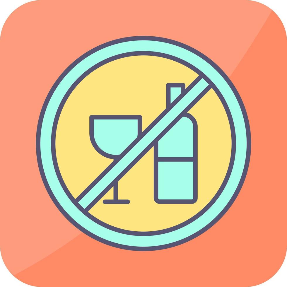 No Drinking Vector Icon