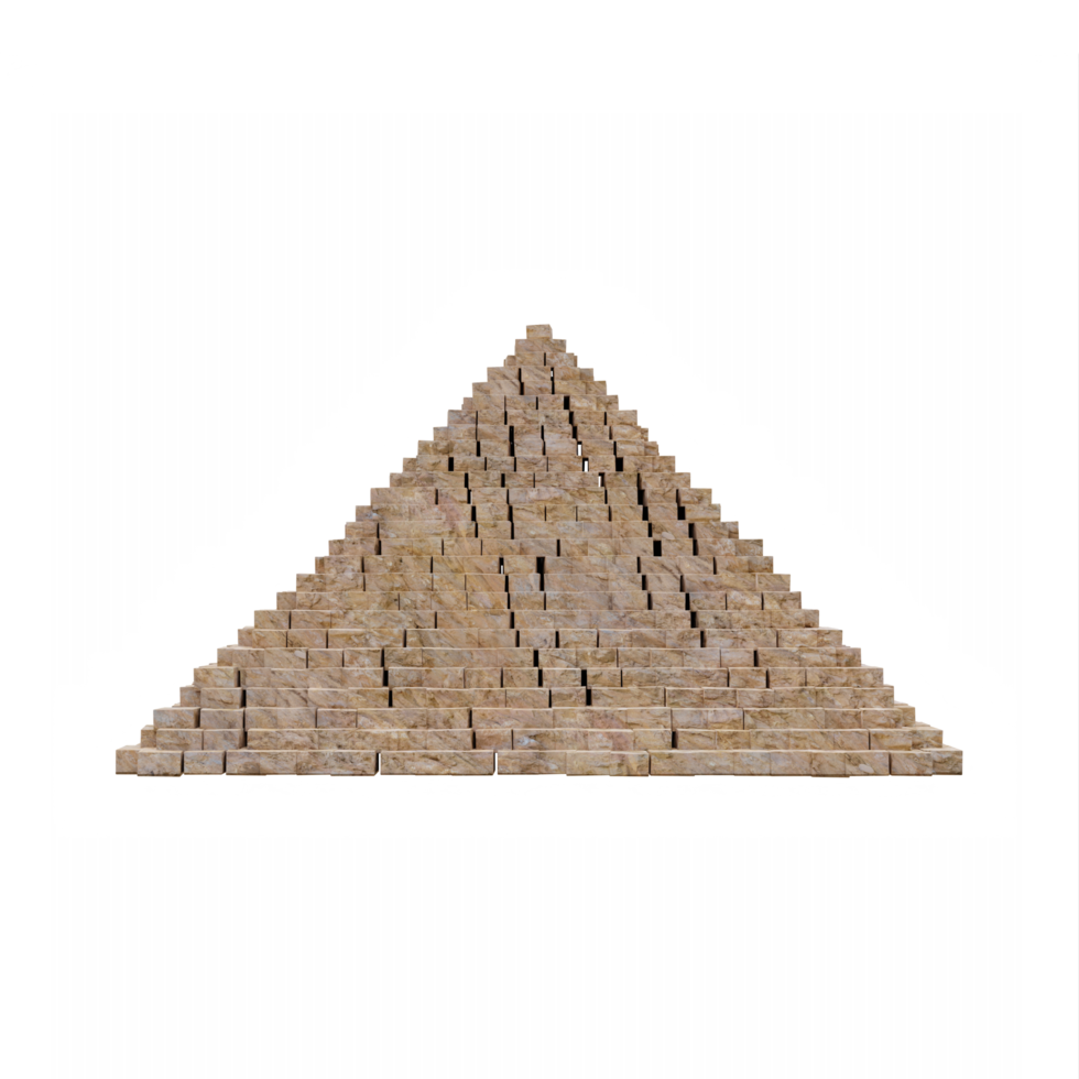 pirámide de egipto 3d aislada png