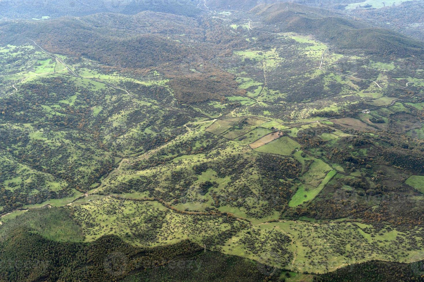 campo romano granjas vista aérea foto