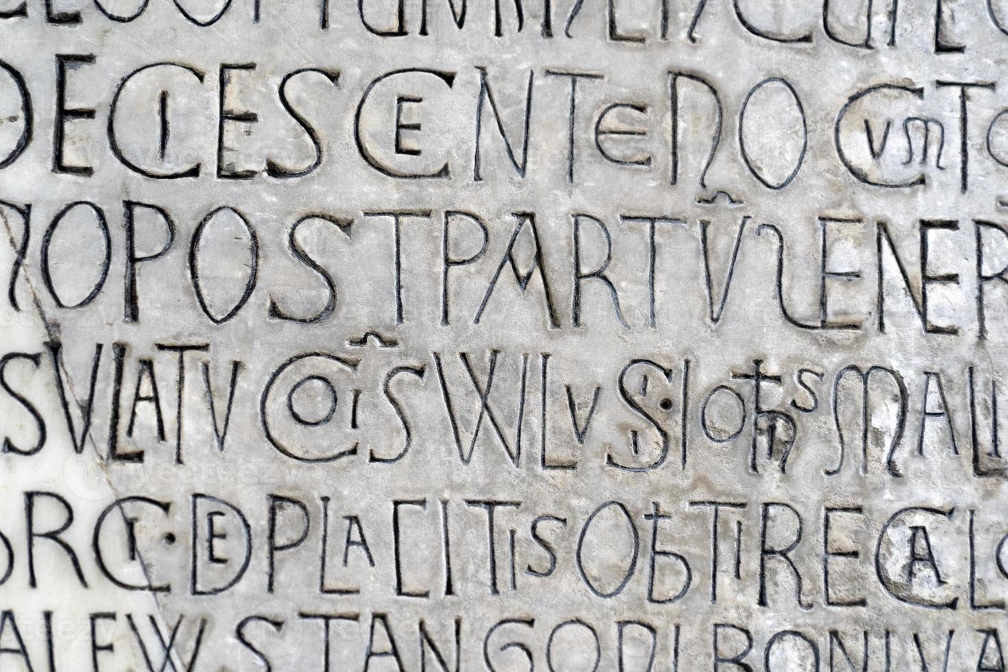 genoa porta soprana medieval gate old marble inscription photo