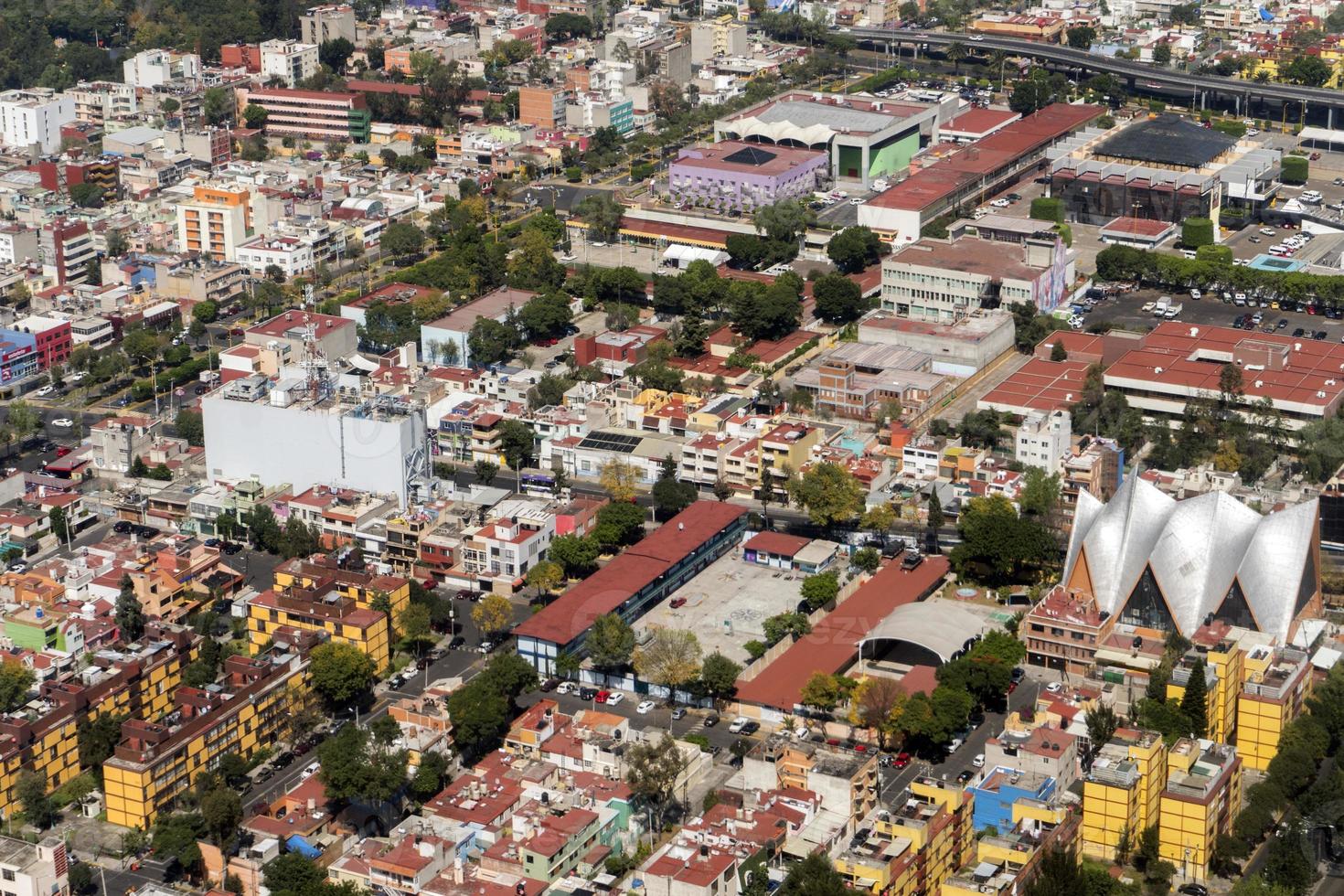 ciudad de méxico vista aérea paisaje urbano panorama foto