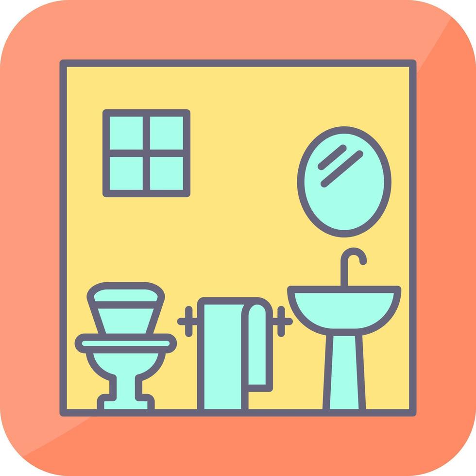 icono de vector de baño