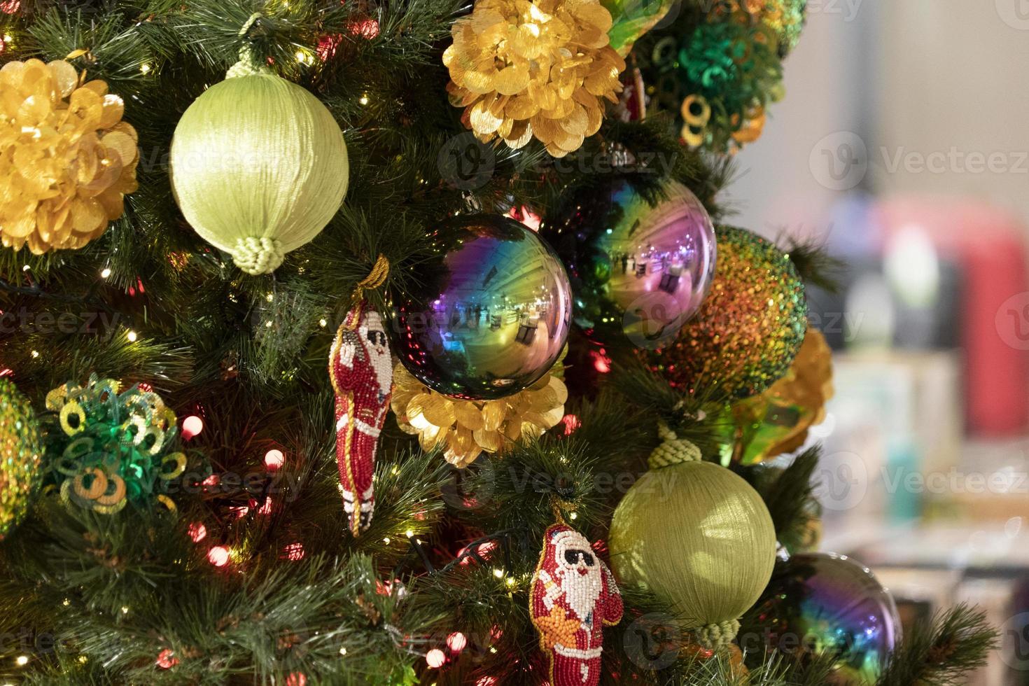Paris Christmas tree decoration detail photo