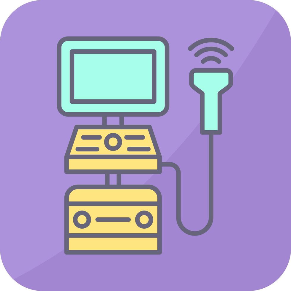 Ultrasound Machine Vector Icon