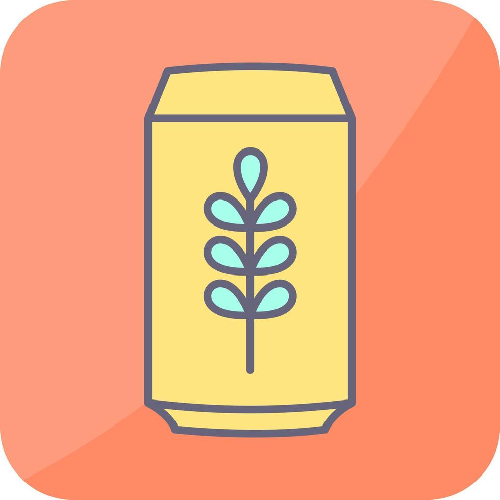 icono de vector de lata de cerveza