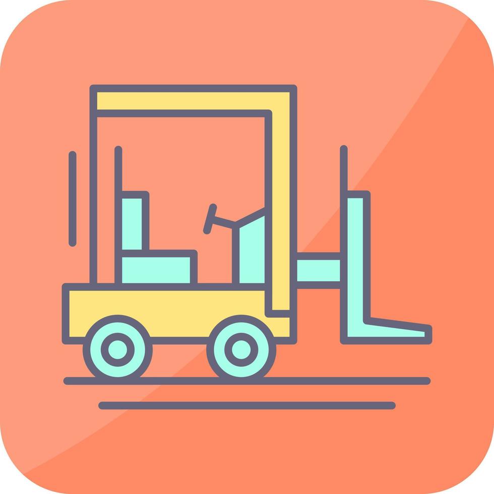 Forklift Vector Icon