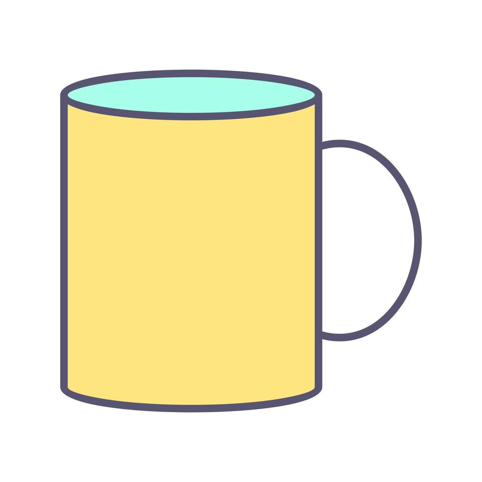 icono de vector de taza de café