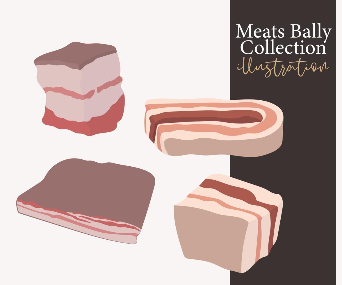 illustration of meat vector