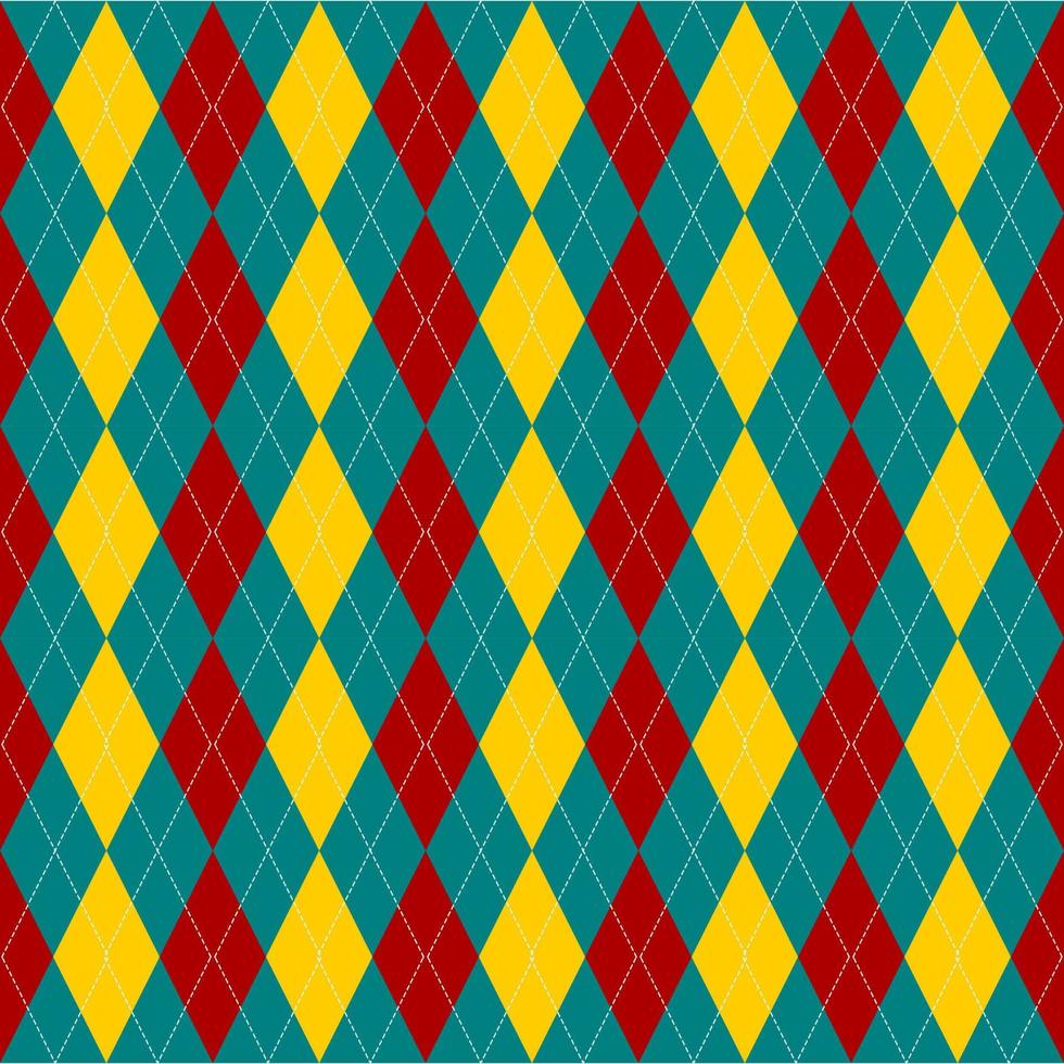 beautiful seamless geometric pattern with argyle background vector