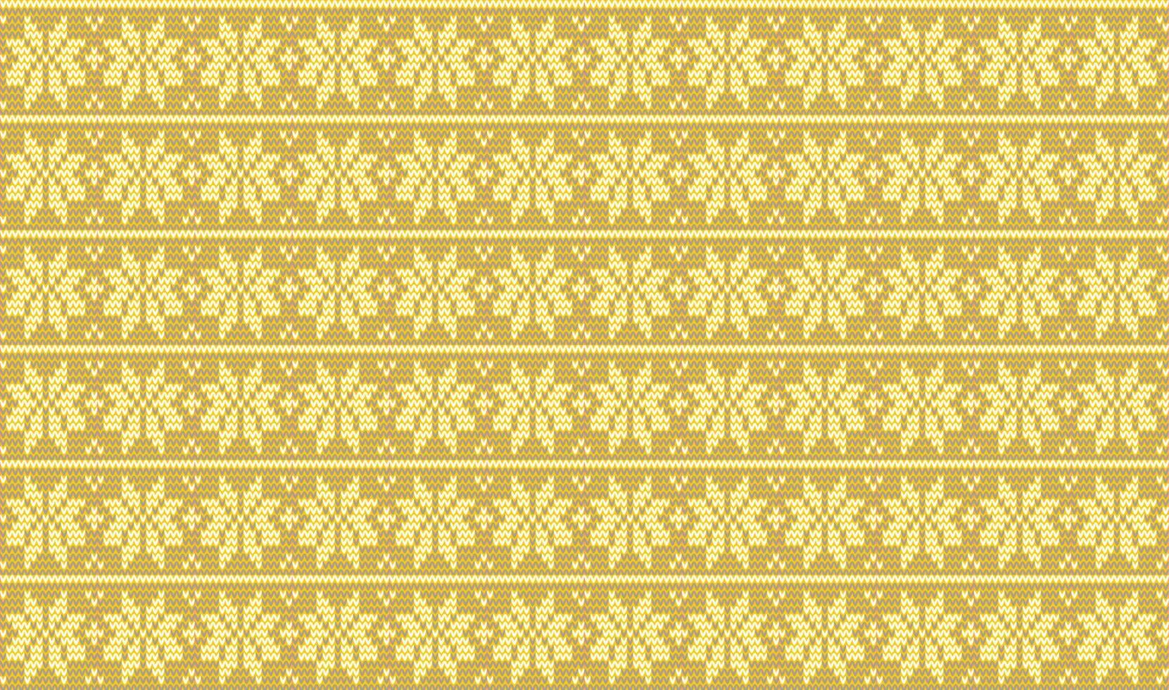 beautiful yellow seamless knitted pattern vector