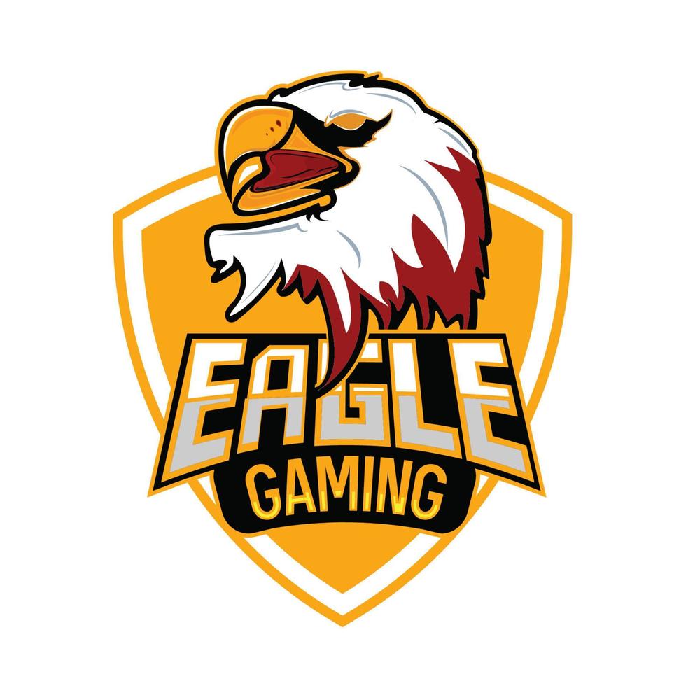 logotipo de esport de la mascota del águila vector