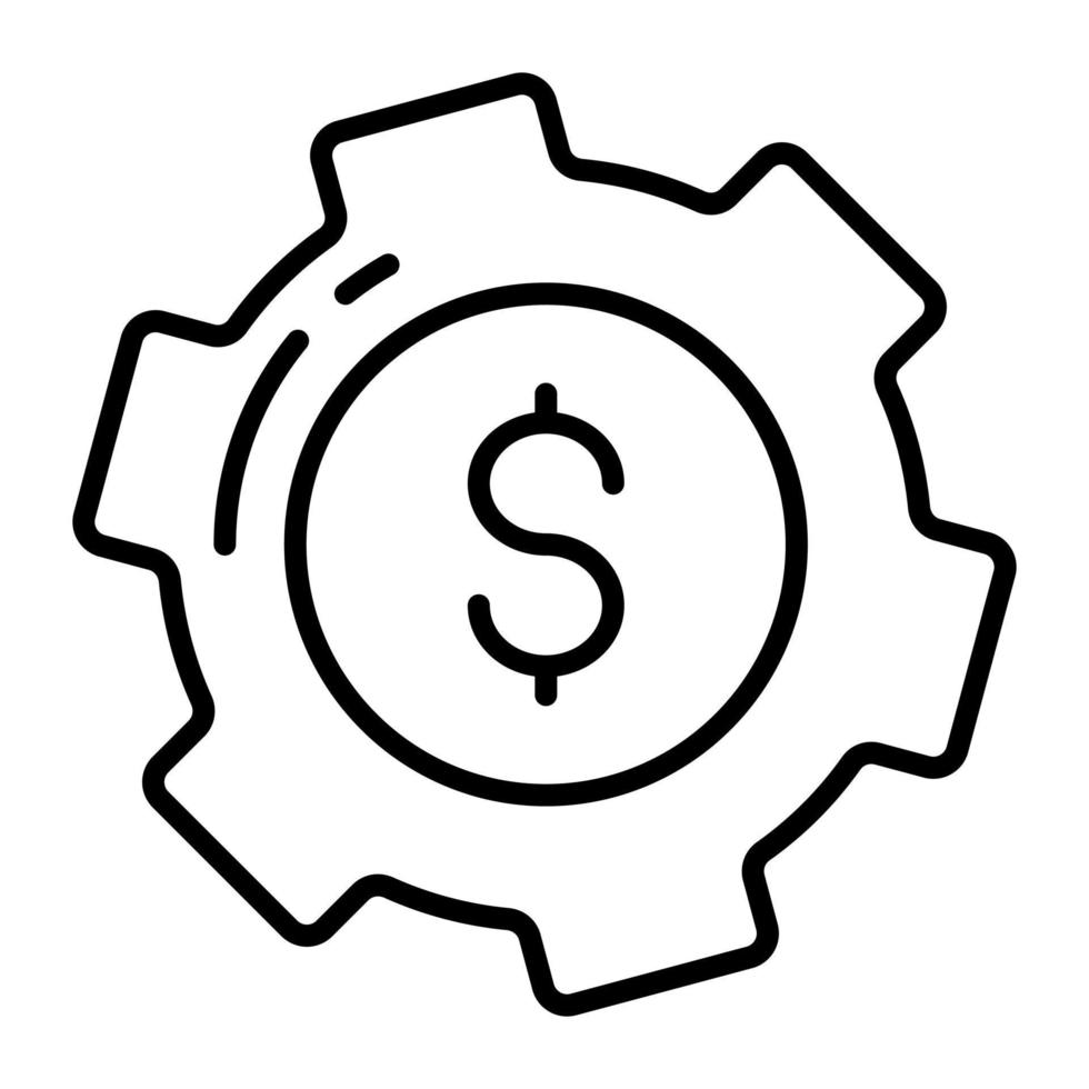 Financial services vector icon isolated on white background 18763494