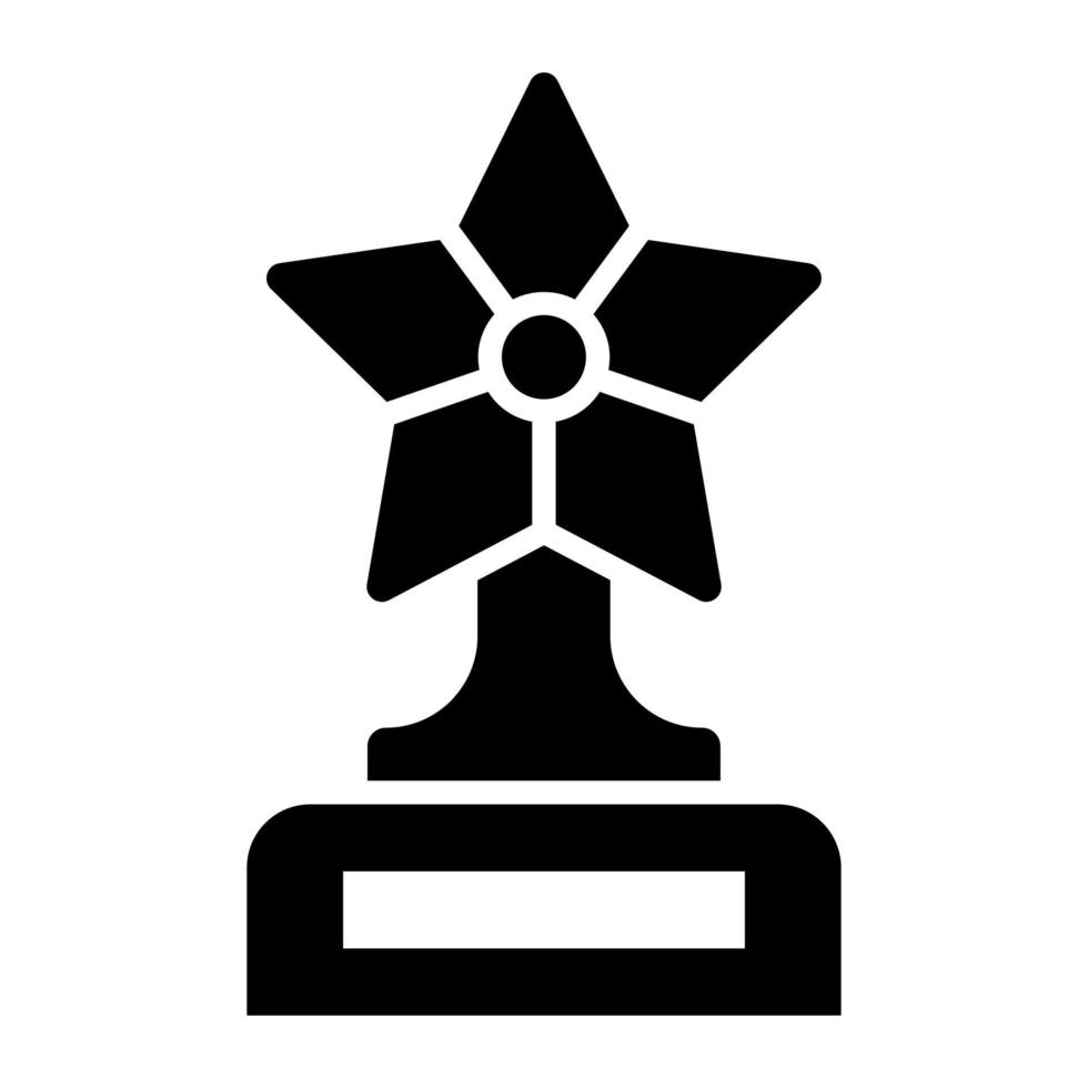 Star trophy vector icon in modern design style