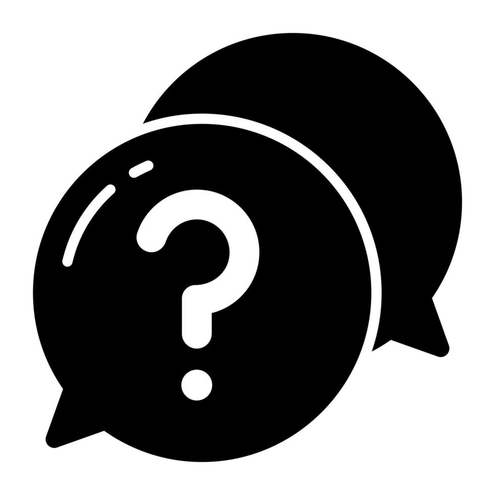 Question mark inside speech bubble vector icon 18763689 Vector Art at