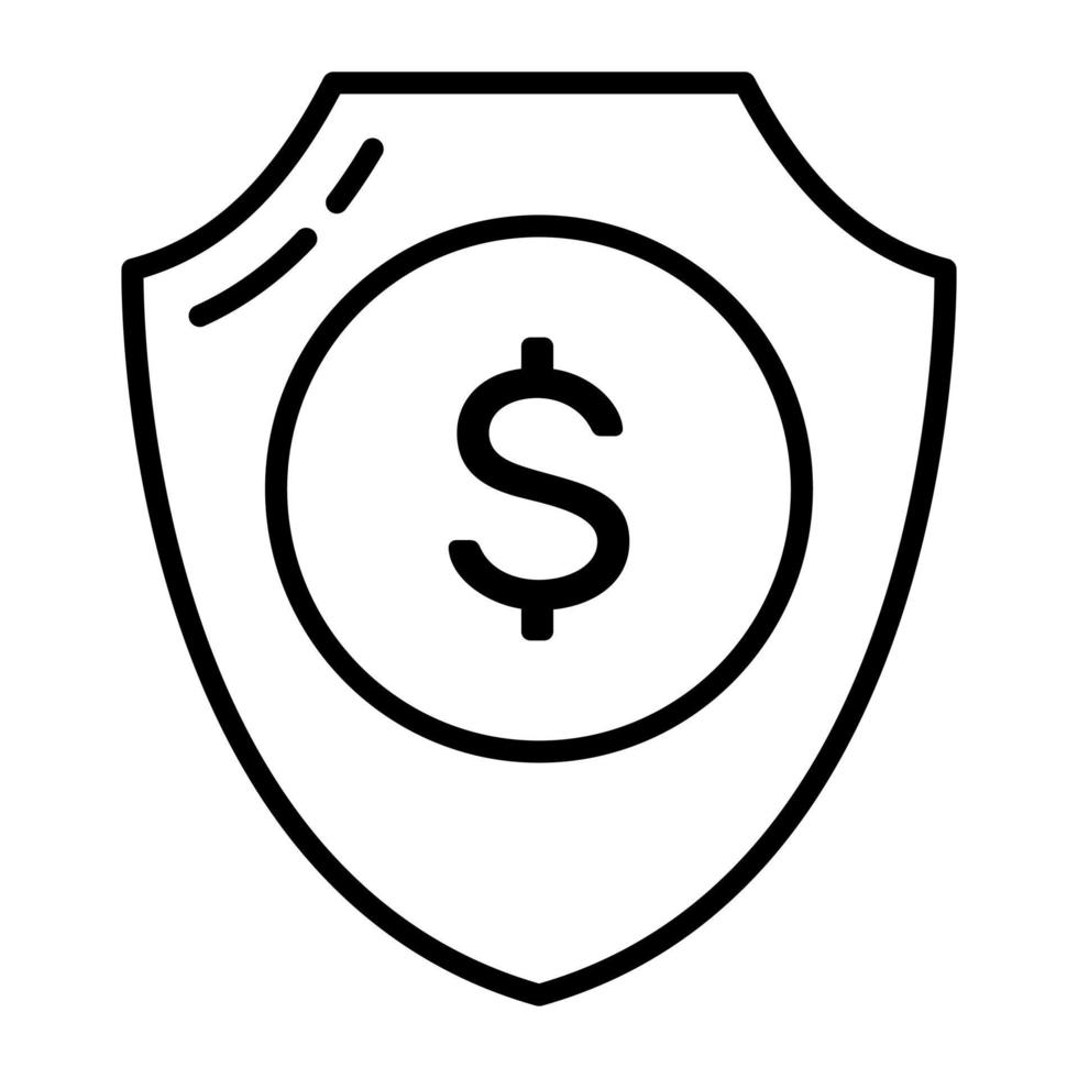 Finance security vector icon isolated on white background 18763705