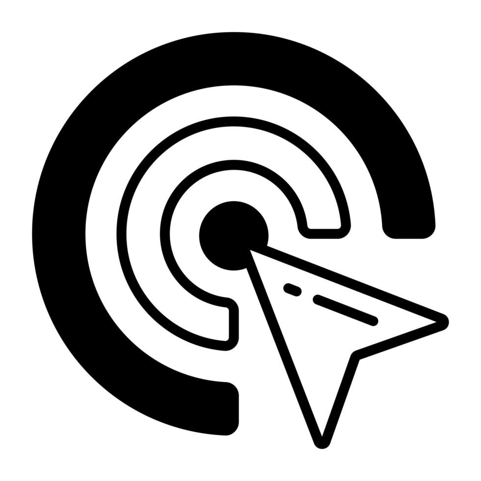 Cursor pointer vector icon in modern design style
