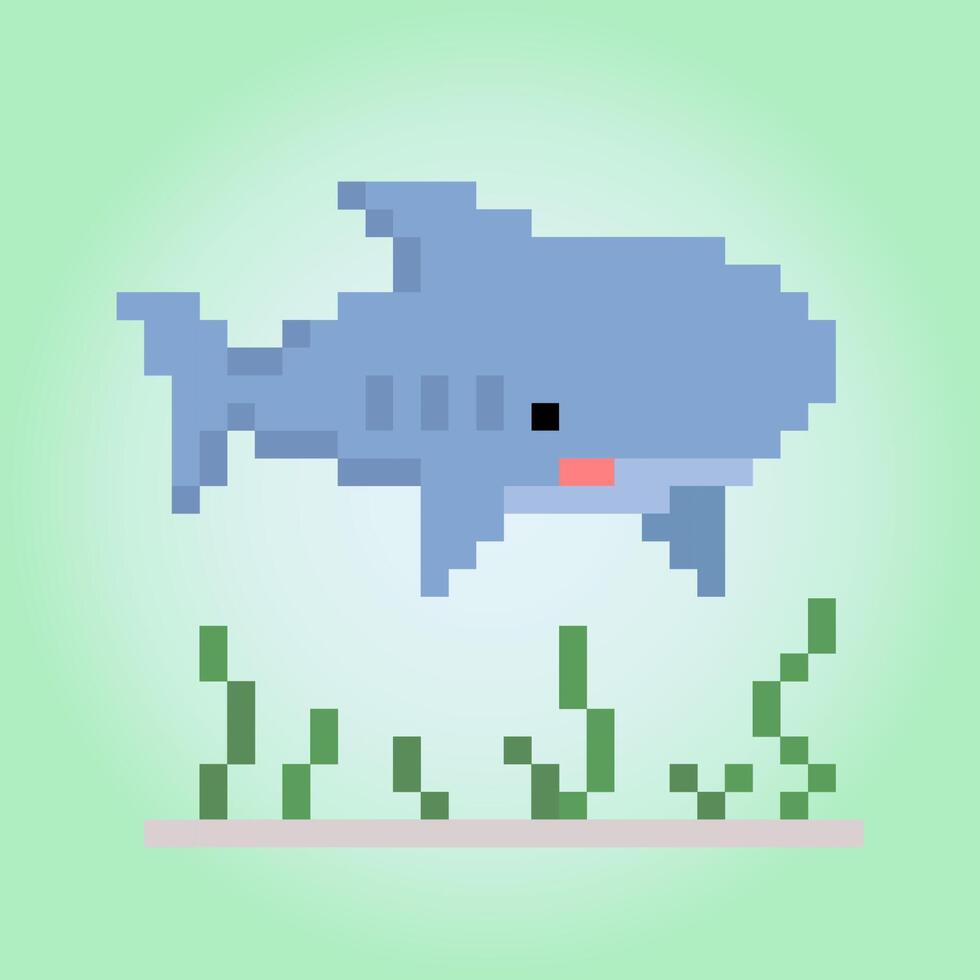 15 8-Bit Shark-Cade Style ideas