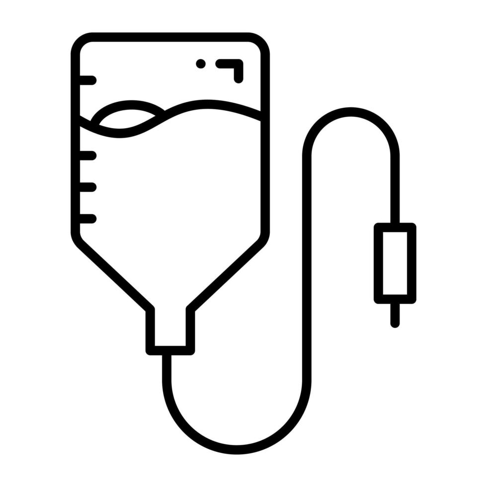 Simple icon iv drip for medical and healthcare, infusion drip vector