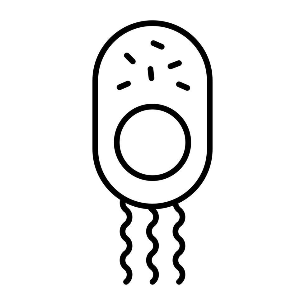 Bacteria , germ vector trendy icon