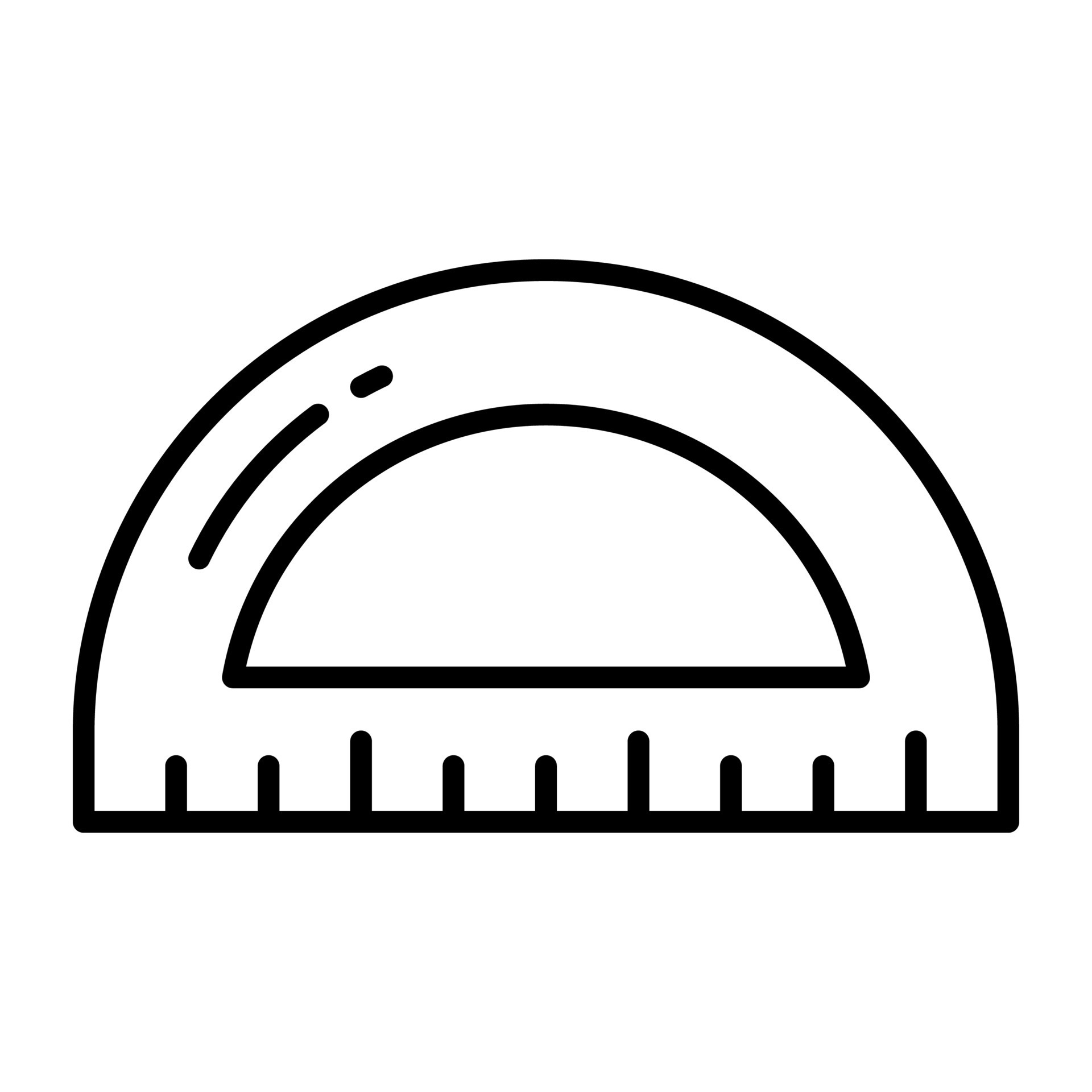 Protractor vector icon isolated on white background 18764047 Vector Art