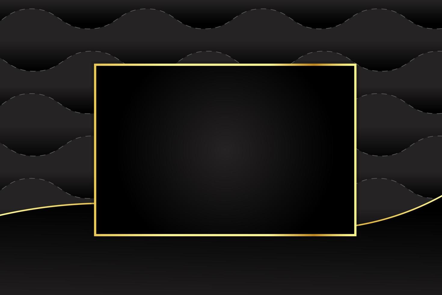 modern luxury abstract background with golden line elements gradient black background modern for design vector