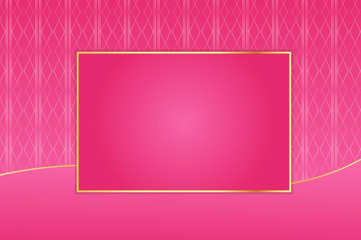 modern luxury abstract background with golden line elements pink gradient background modern for design vector