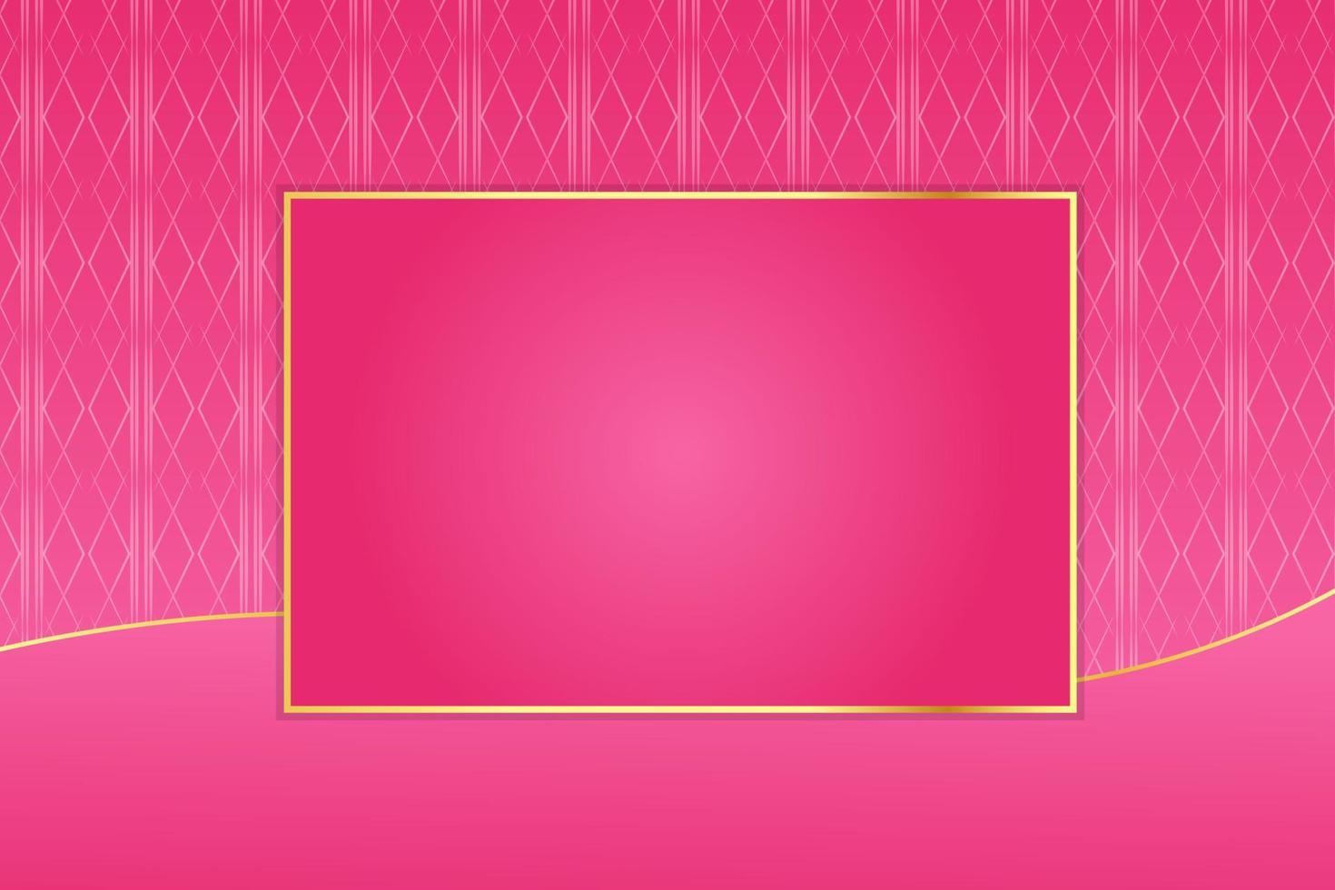 modern luxury abstract background with golden line elements pink gradient background modern for design vector