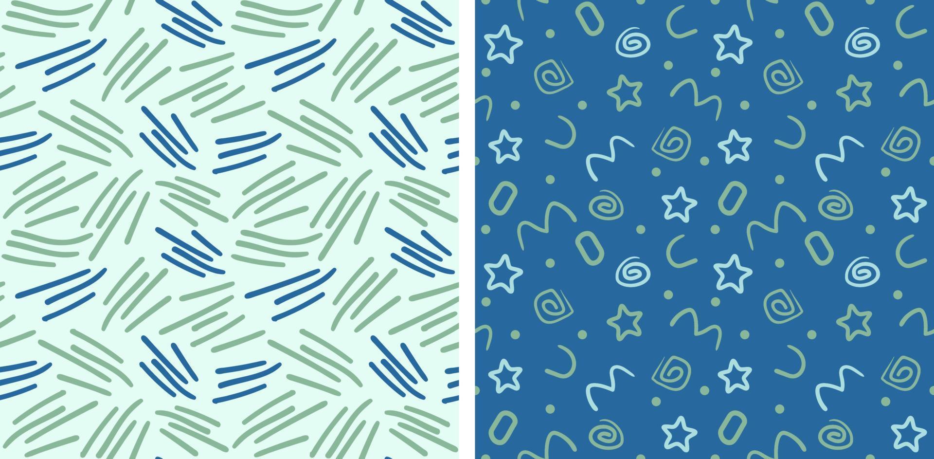 Doodle abstract patterns. Seamless texture with a floral pattern vector