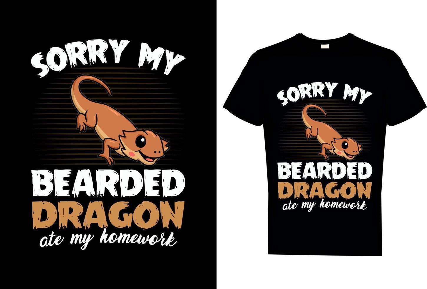 Bearded Dragon T Shirt My Bearded Dragon Ate My Homework Tee Bearded Dragon T Shirt My Bearded Dragon Ate My Homework Tee