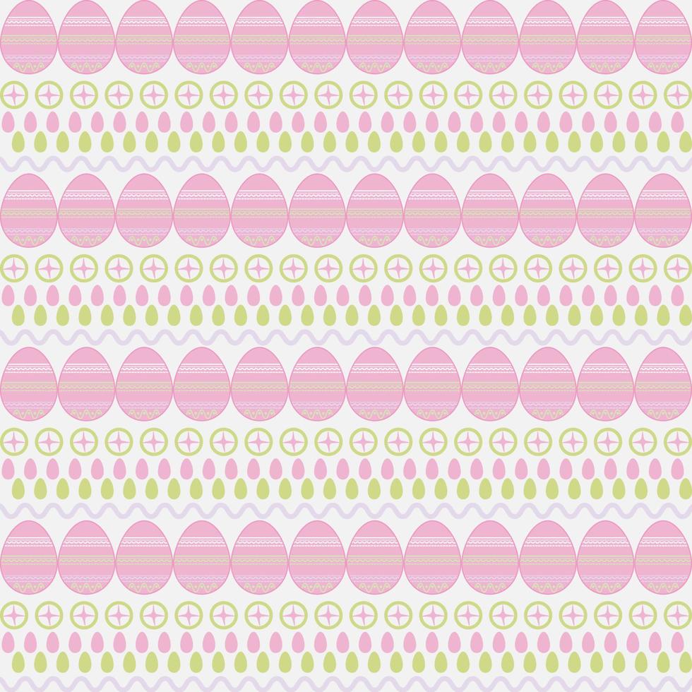 patrón del día de pascua, fondo de patrón de vector transparente de pascua con huevos