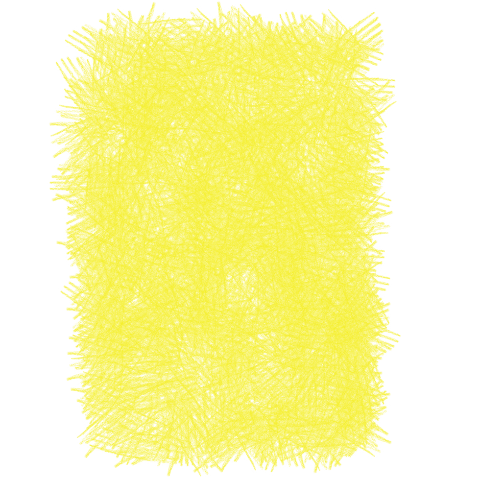 peinture à gribouillis au crayon de couleur jaune doré png