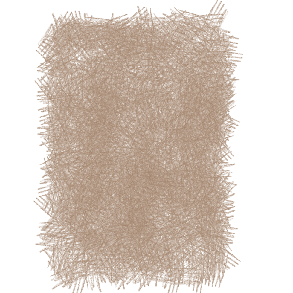 Brown Coloured Pencil Scribble Paint png