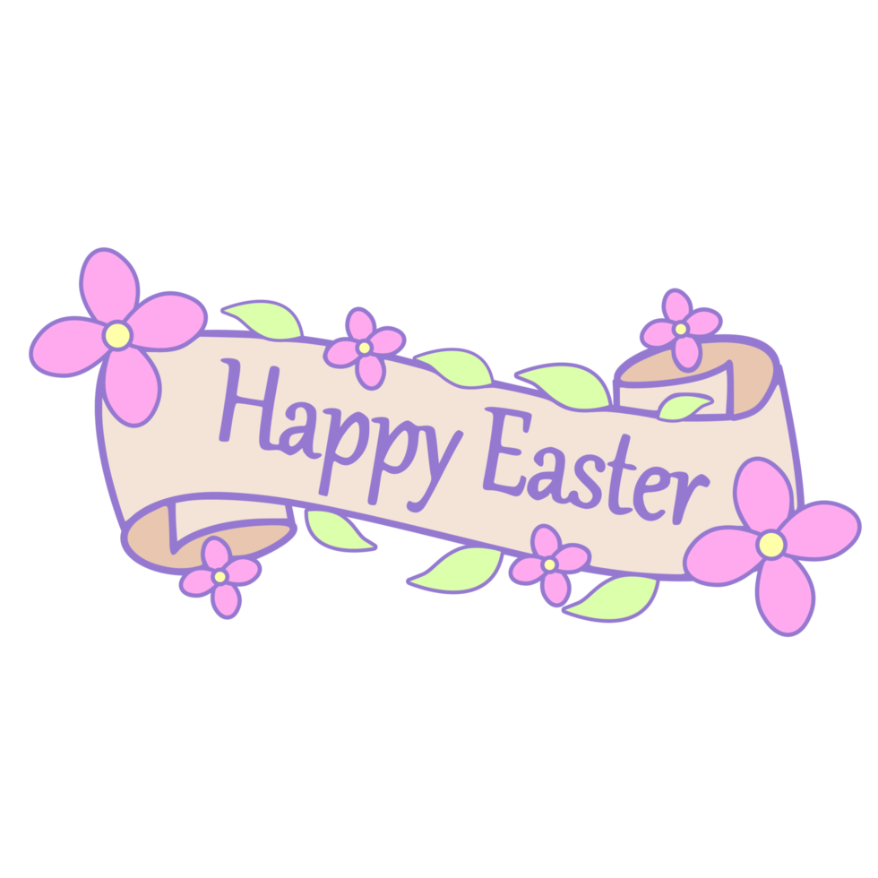 happy easter card png