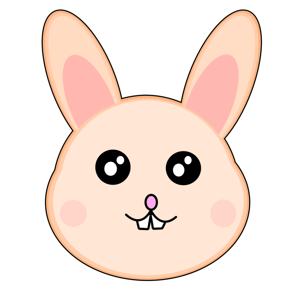 lindo conejo de pascua png