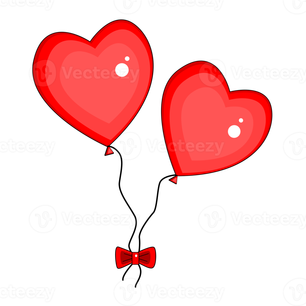 heart shaped balloons png