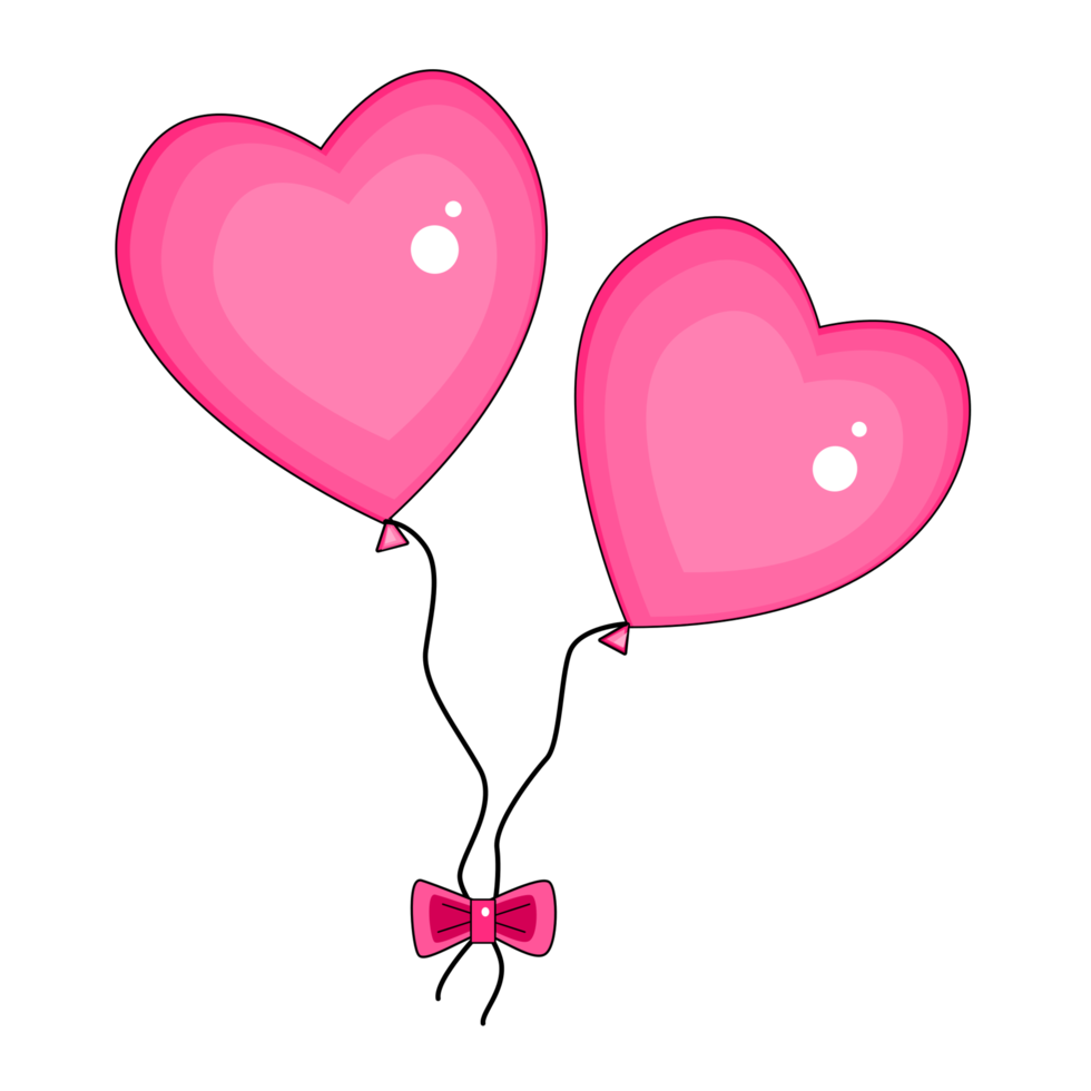 heart shaped balloons png