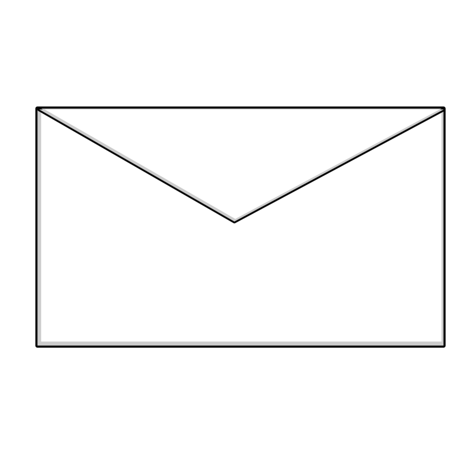 envelope branco simples png