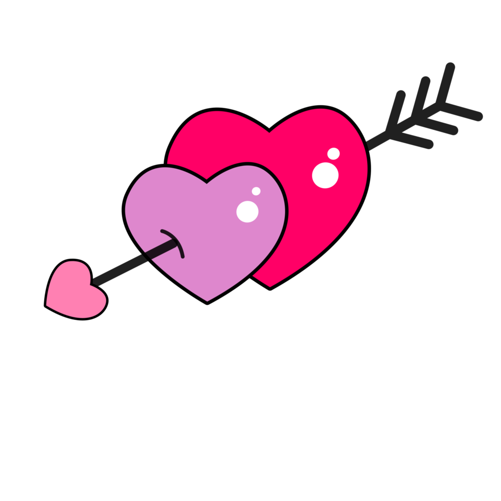 hearts with arrow png