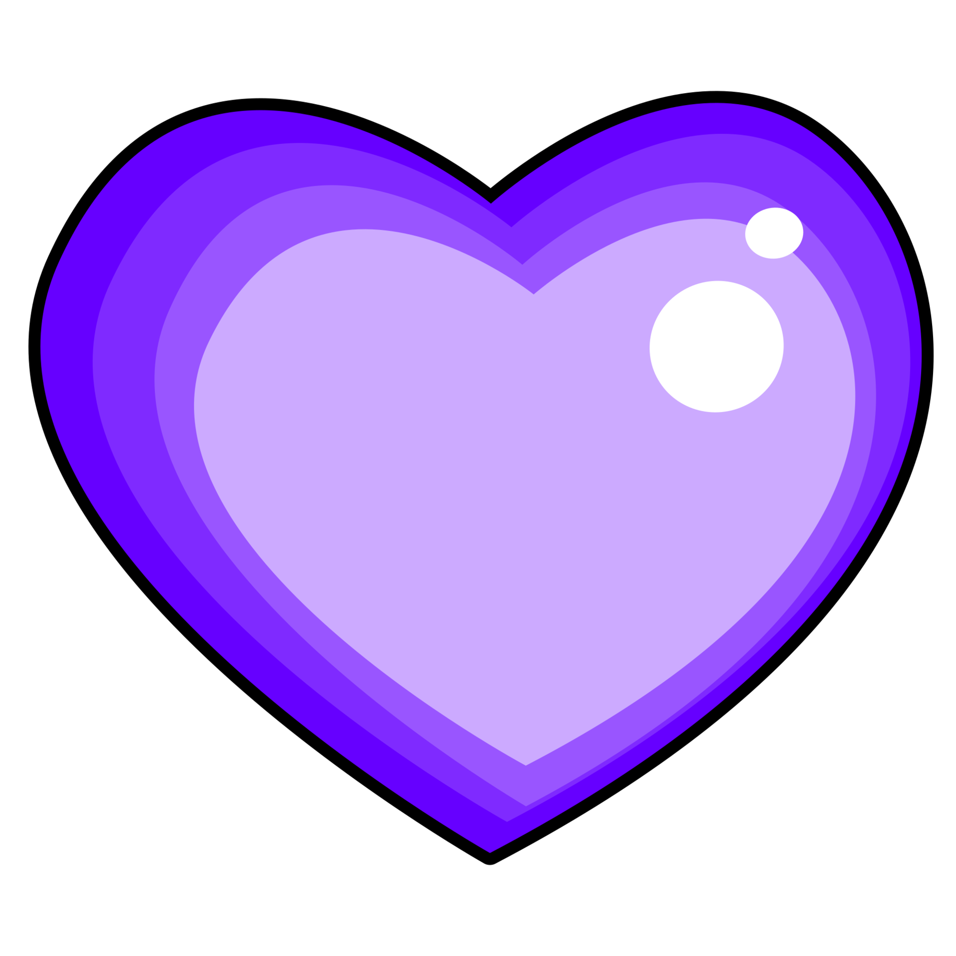 glänzendes violettes Herz 18764722 PNG